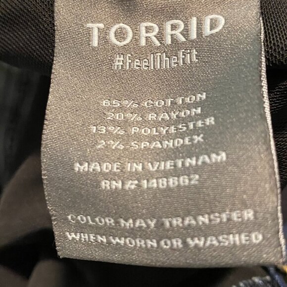Torrid Bombshell Wide Leg Jeans Size 24T - Picture 14 of 15